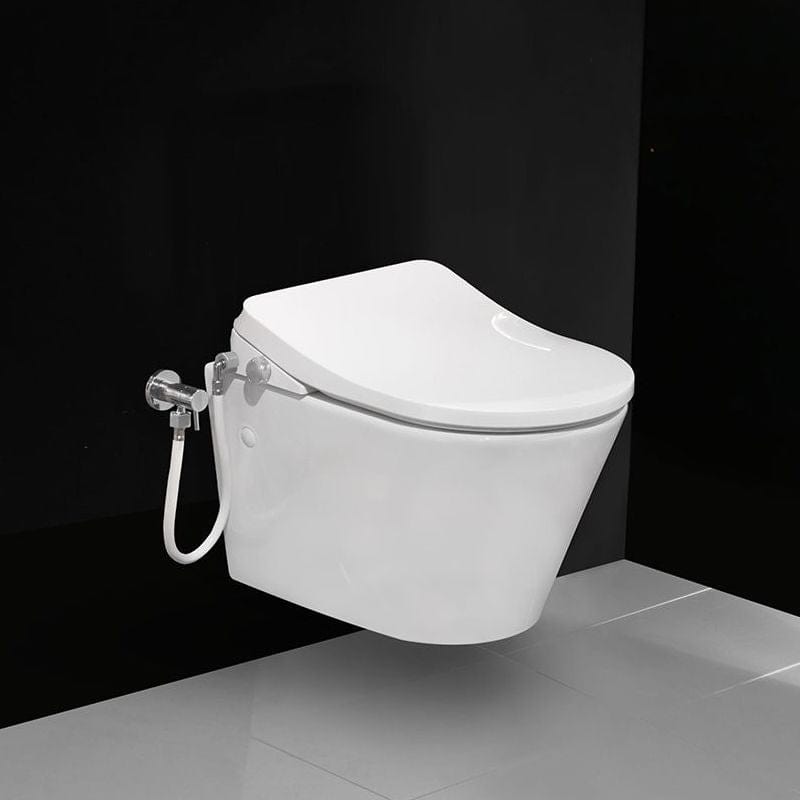 Plumbline Toilets & Bidets Evo Wall Hung Toilet with Bidet Seat