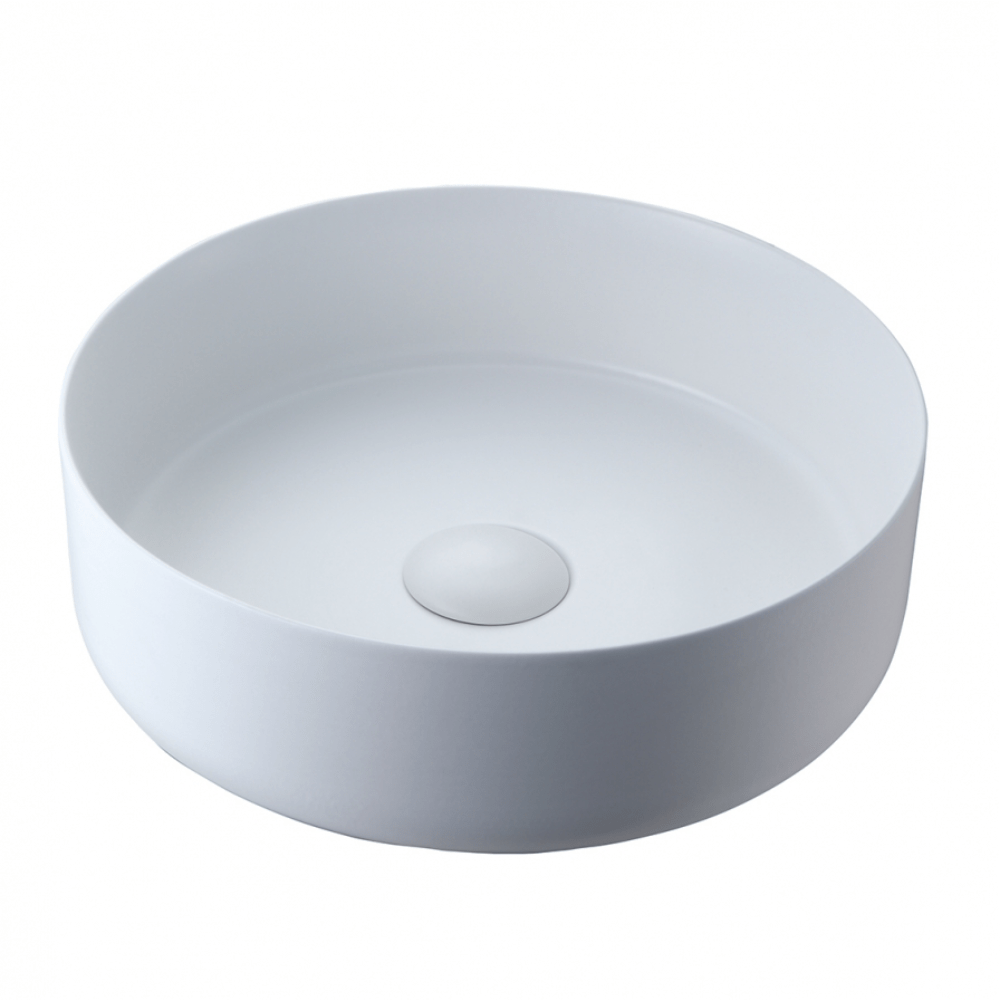 Heirloom Basin Heirloom Radial 355 Vessel Basin | Matte White