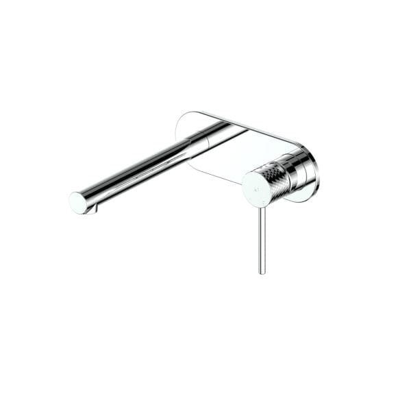 Greens Basin Tap Greens Mika Wall Basin Mixer with Faceplate | Chrome