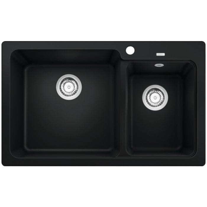 Blanco Kitchen Sink Blanco Silgranit Naya 8 Double Sink | Black